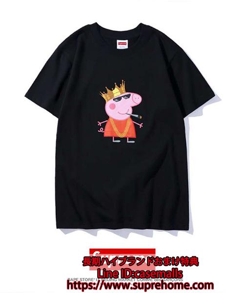 Supreme X Pink Panther Tシャツ ペッパピッグ ブランド シュプリーム Tシャツ 全綿 Suprehome Com
