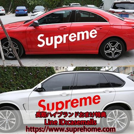 車のステッカー Supreme カッティングステッカー スタイリッシュ 耐久性 Suprehome Com